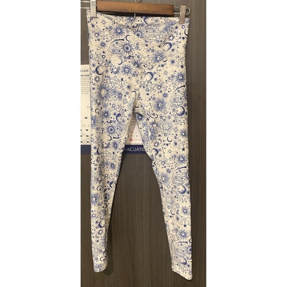 Wildfox Leggings S‎ Galaxy Zodiac Celestial Constellations Sun Moon Stars Space